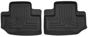 Jeep Wrangler Floor Mats - Rubber - Rear - Husky Liners - X-act Contour - Black - `11-`15